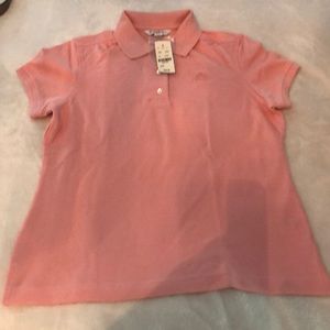 NWT Girls Pink Brooks Brothers Polo Shirt size XL